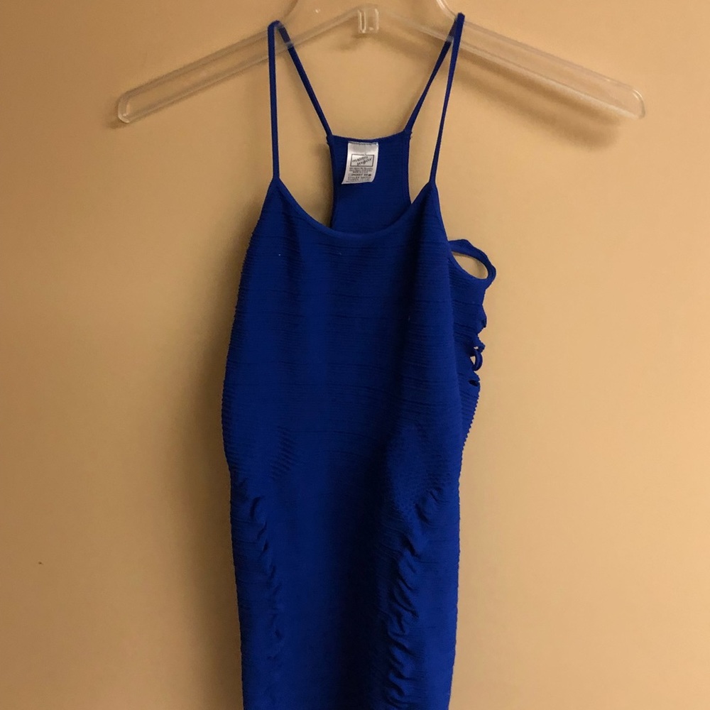Blue Malibu Sugar Bodycon Dress